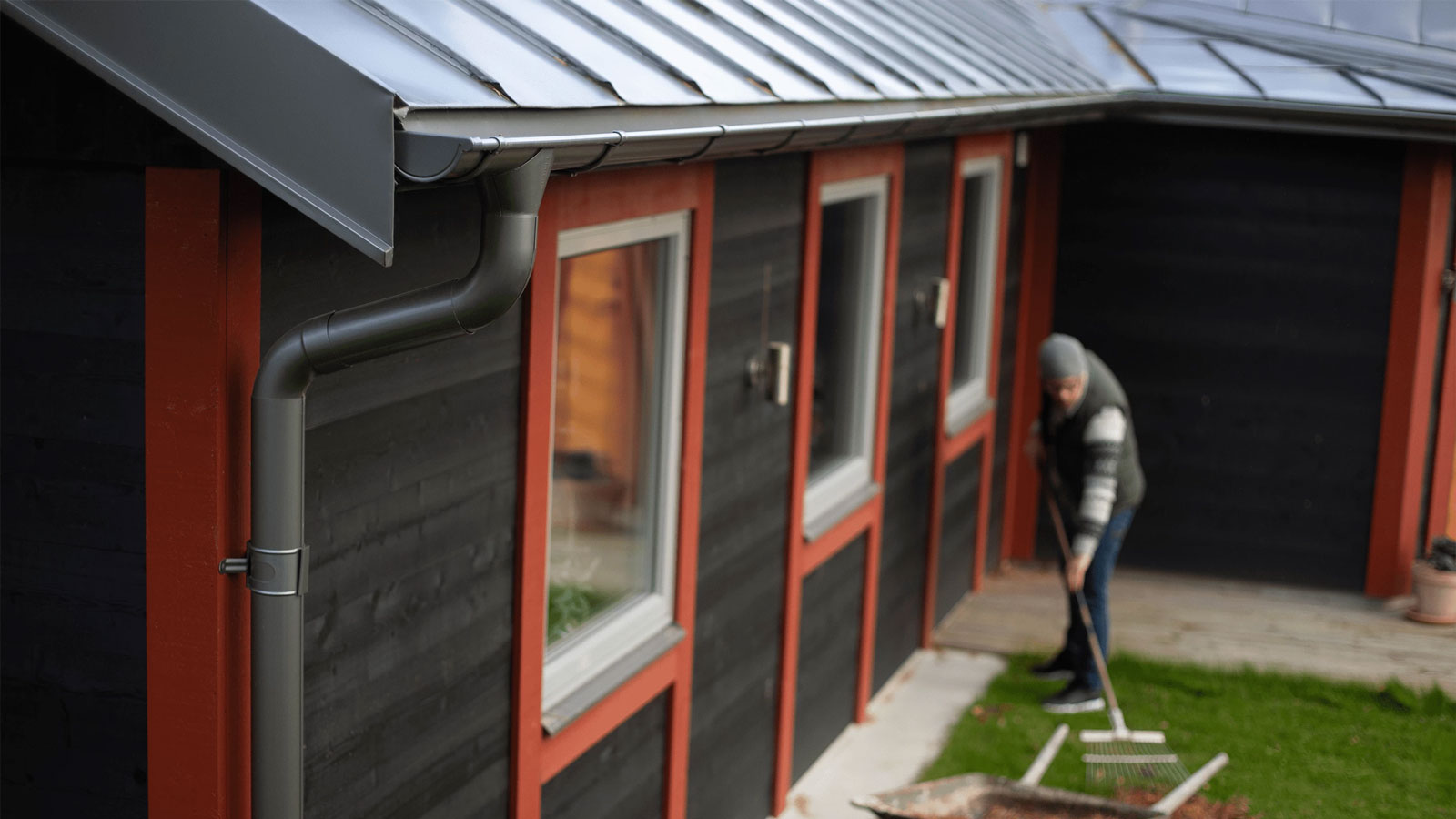 Lindab takavvattning hängränna