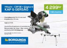 Hitachi Kap & Gersåg med Sågbord