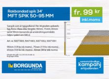 Rakbandad spik 34gr