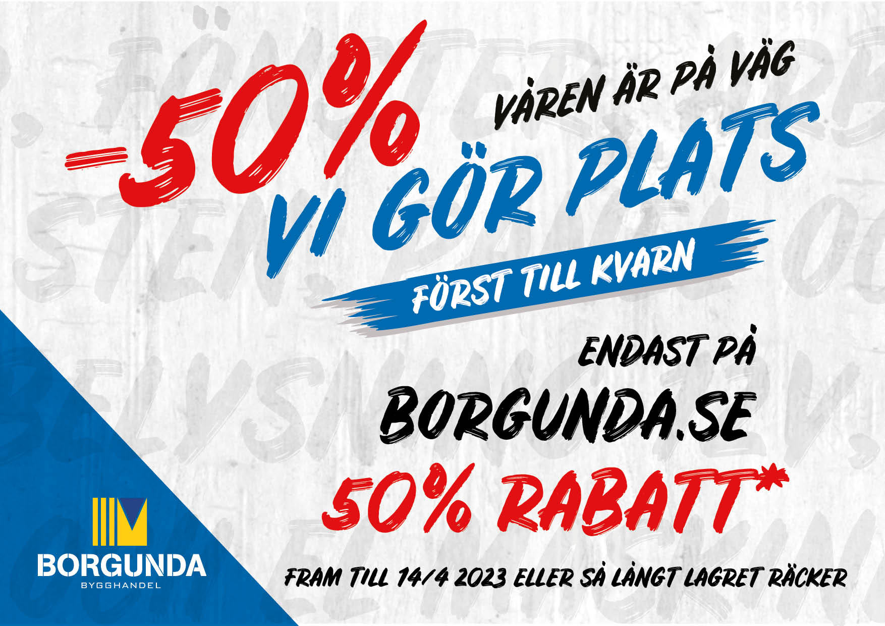 Vi gör plats för vårens nyheter