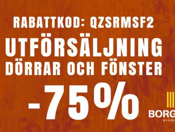 Utförsäljning Dörrar och Fönster