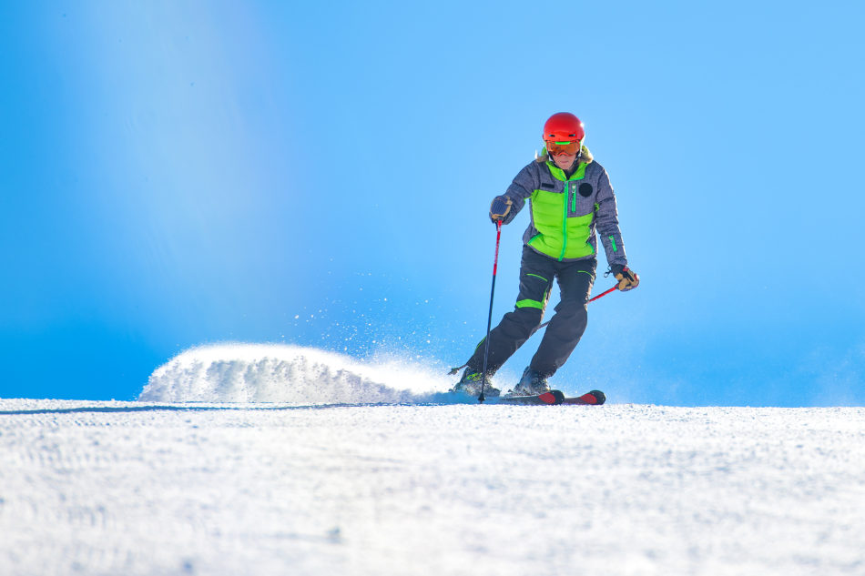 Underbar skidåkning i Livigno