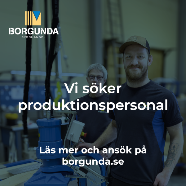 Borgunda söker Produktionspersonal till stomme och takstolar